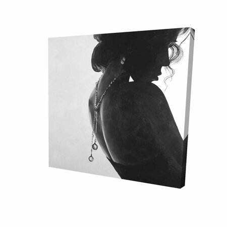BEGIN HOME DECOR 12 x 12 in. Chic Woman with Jewels-Print on Canvas 2080-1212-FI22